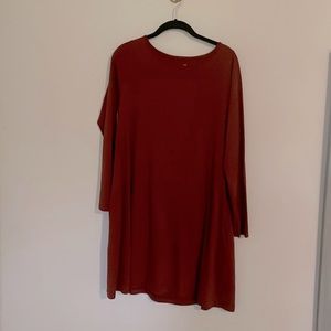 Wool& Rowena Swing Dress, size M, Burgundy
